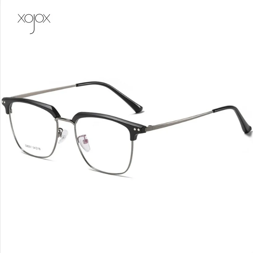 Очки XojoX мужские с полуободковой оправой оптические брендовые дизайнерские