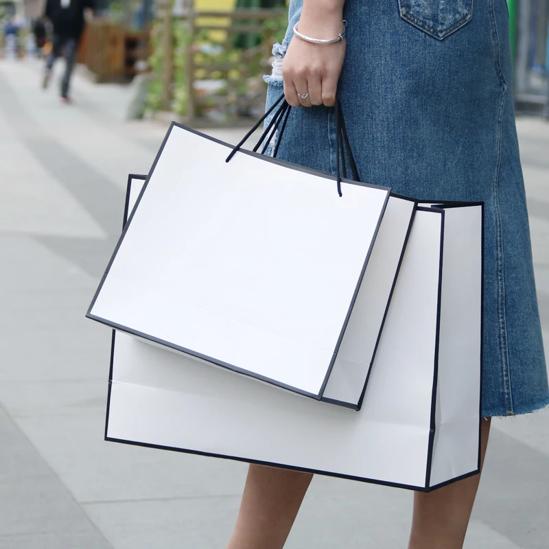 Настраиваемый Логотип diy сумка узор крафт бумага утолщение деловых подарков