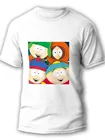 Мужская футболка белая Южный парк (South park, Кенни, ситком, сатира) 10580