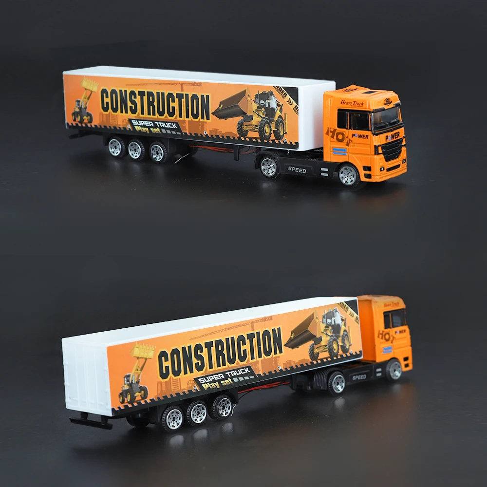 Diorama HO Alloy Truck Model, LED Luminoso,