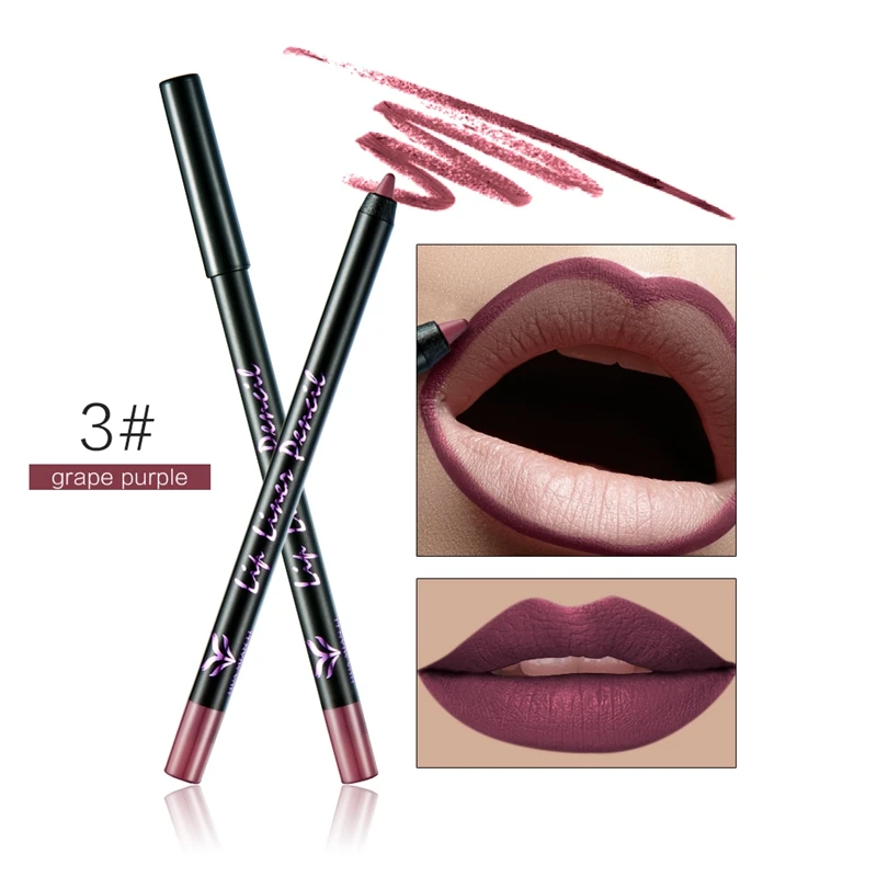 03 1 шт. Imagic Lipliner Карандаш Мягкий матовый контур для губ Обнаженная губная помада водостойкая стойкая Пигмент Макияж Красота Набор инструментов - Цвет: 03