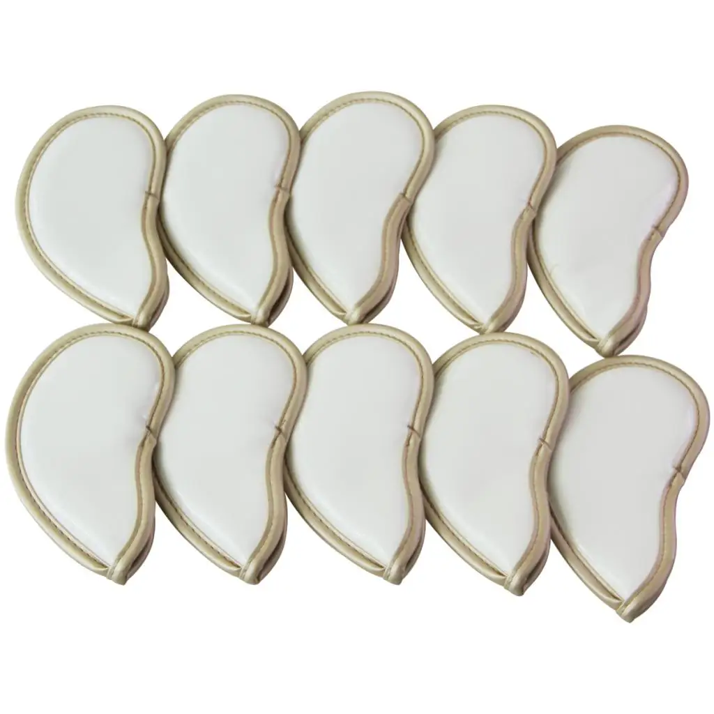 

10Pcs/Set PU Leather Golf Iron Head Covers Set Headcover for Left and Right Handed - Universal Fit