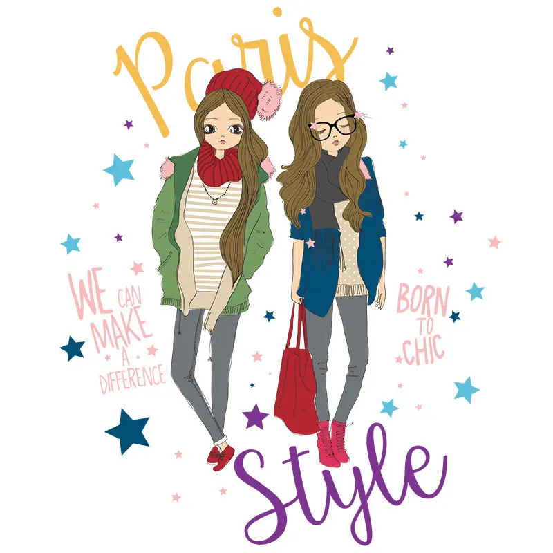 

Girl Clothes Patches Flower T-shirt Ironing Heat Transfer Need Summer Vinyl Sticker CQ