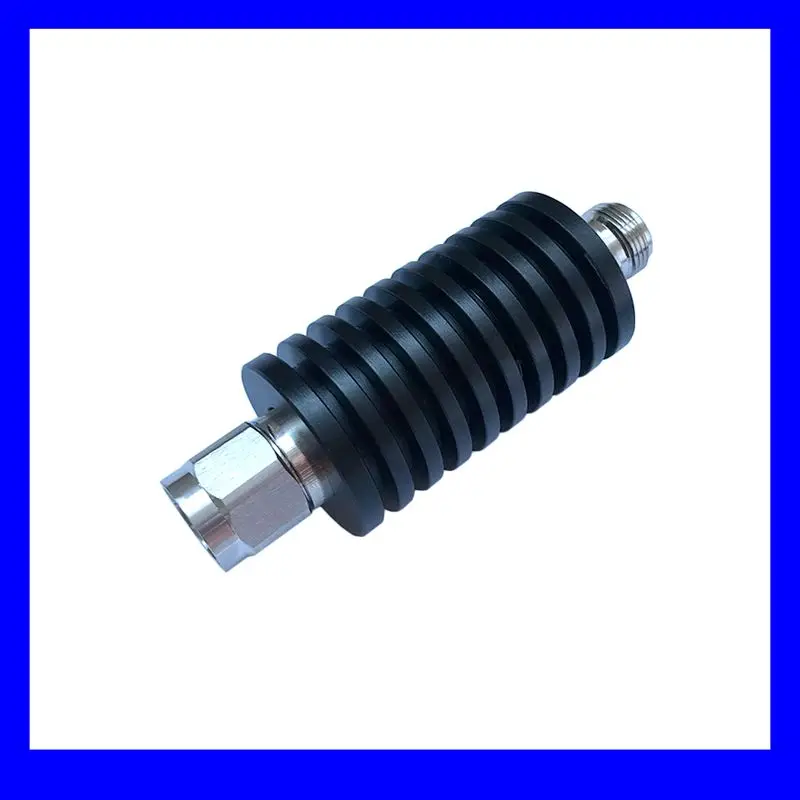 Бесплатная Доставка 20 Вт N штыревой в гнездовой коаксиальный РЧ аттенюатор DC 3GHz 50