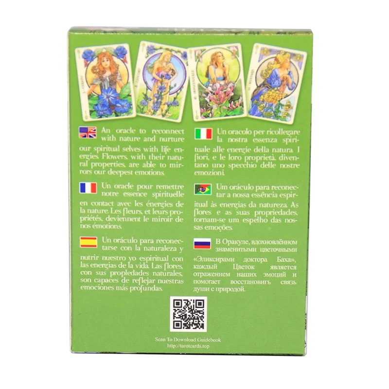 Flowers Oracle Card 38 Cards Deck Tarot Full English Family Party Board Game Astrology Divination | Спорт и развлечения