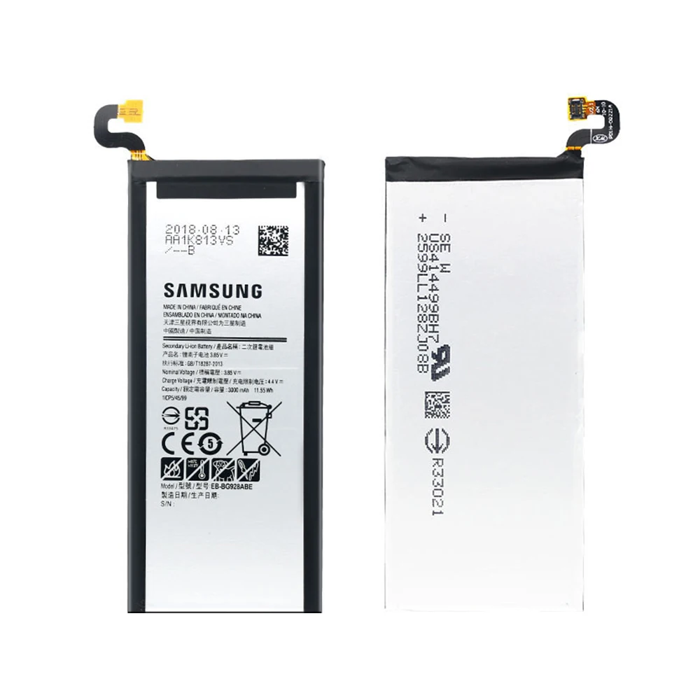 100% Оригинальный аккумулятор для Samsung Galaxy S6 Edge Plus EB BG928ABE G928G G928T G928A G928I G9280 S6edge + 3000