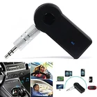 Автомобильный Bluetooth-ресивер для громкой связи, 1 шт., 3,5 мм, A2DP, беспроводной автомобильный AUX аудио адаптер, разъем, микрофон для телефона, MP3