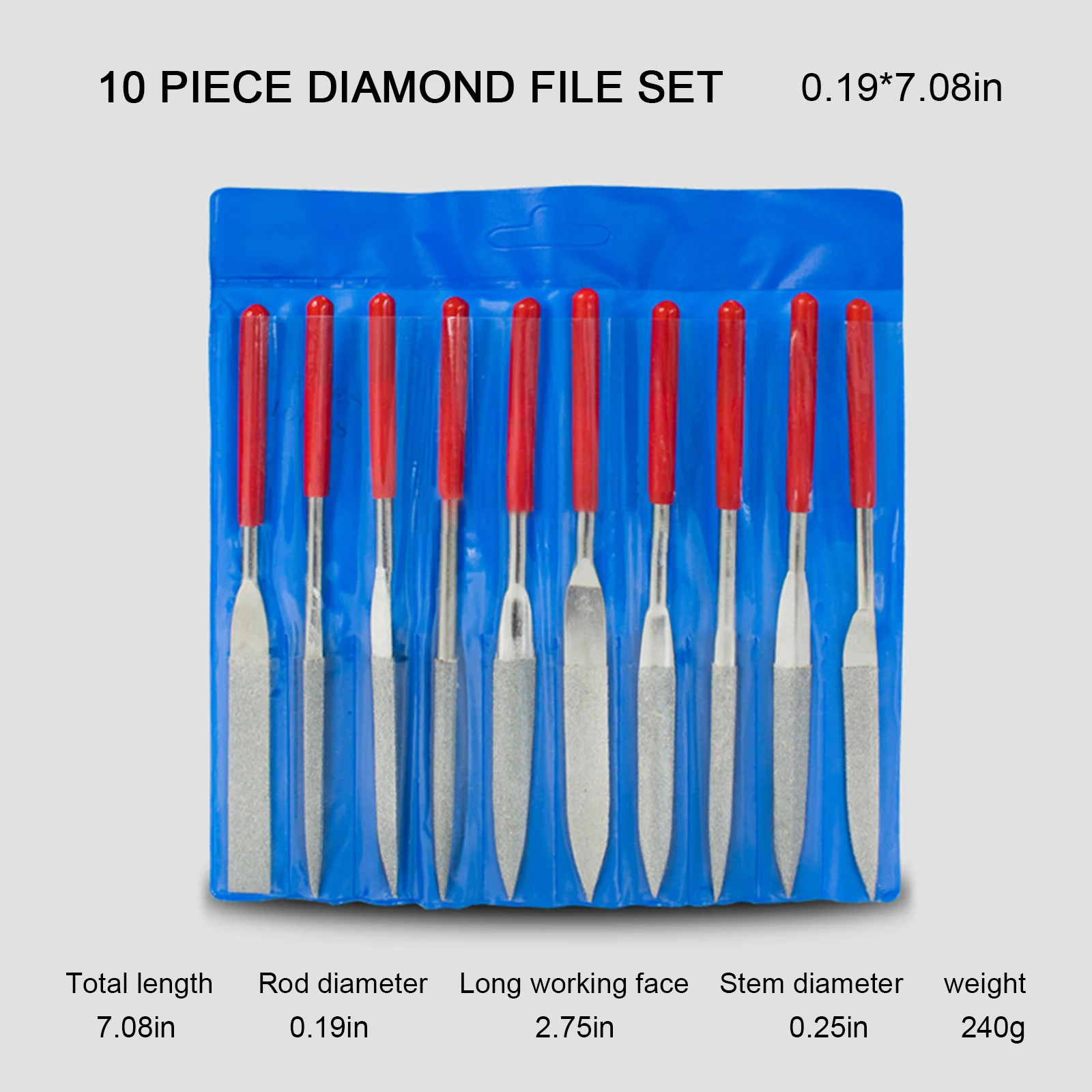 

13Pcs Diamond Mini Needle File Set Hand Tools Ceramic Crafts DIY Wood Rasp File Needle Jewelry Polishing Carving Diamond Files