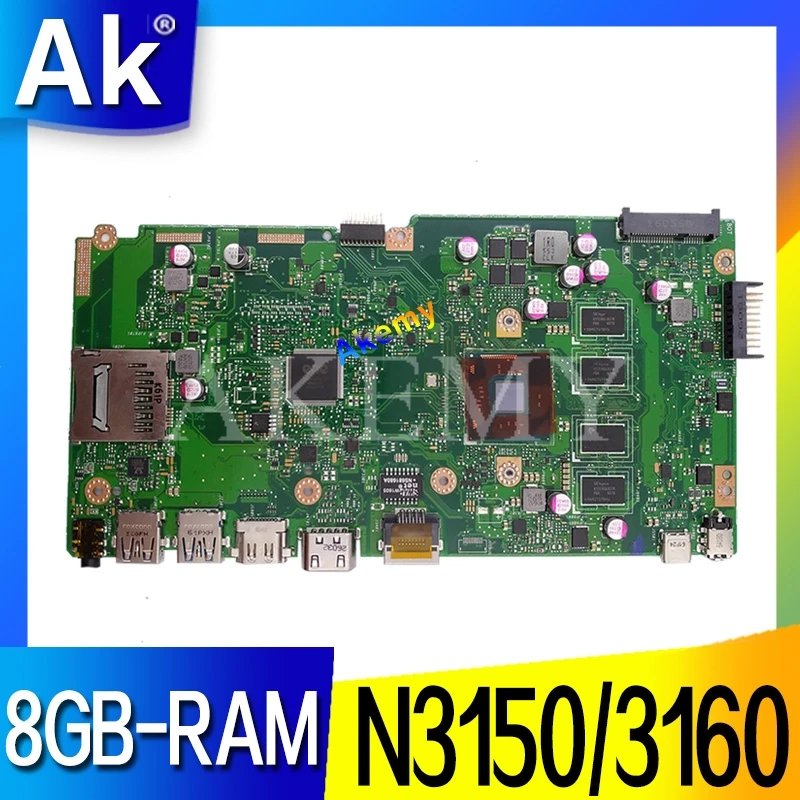 

Новинка! X540SA материнская плата для ноутбука REV 2,0 для ASUS X540 X540S X540SA X540SA материнская плата для ноутбука тест ok 8GB-RAM N3150/3160 CPU
