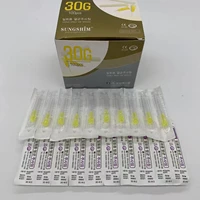 100pcs painless small needle ultrafine painless beauty 30g 4mm 30g 13mm 30g 25mm syringes korean needles eyelid tools
