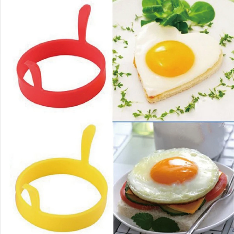 1 шт. DIY Круглый Силиконовый omeleter для завтрака форма жареного яйца с ручками