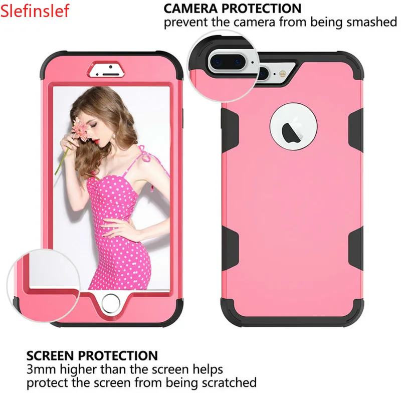 360 противоударный чехол с полной защитой гибридный тпу + резиновый жесткий