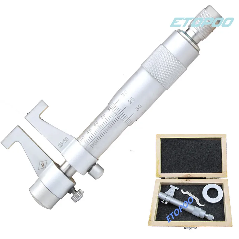 Внутренний диаметр отверстия микрометра внутренний Калибр 25 50 мм диапазон 0 01