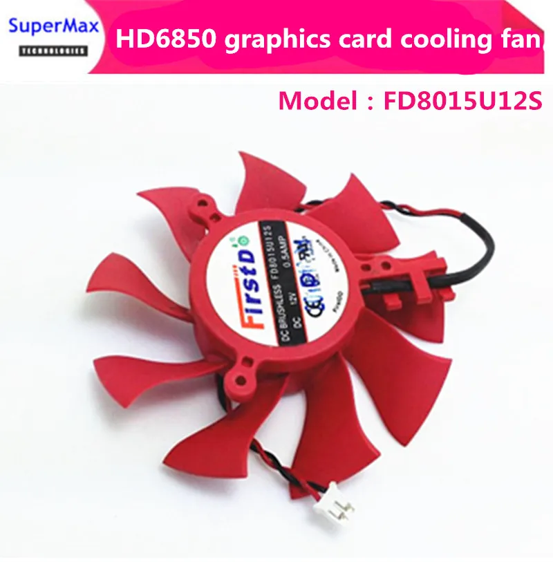 Suitable for Sapphire XFX HD6850 King Titanium HD4860 graphics card cooling fan 12V 0.5A FD8015U12S 1pcs free shipping