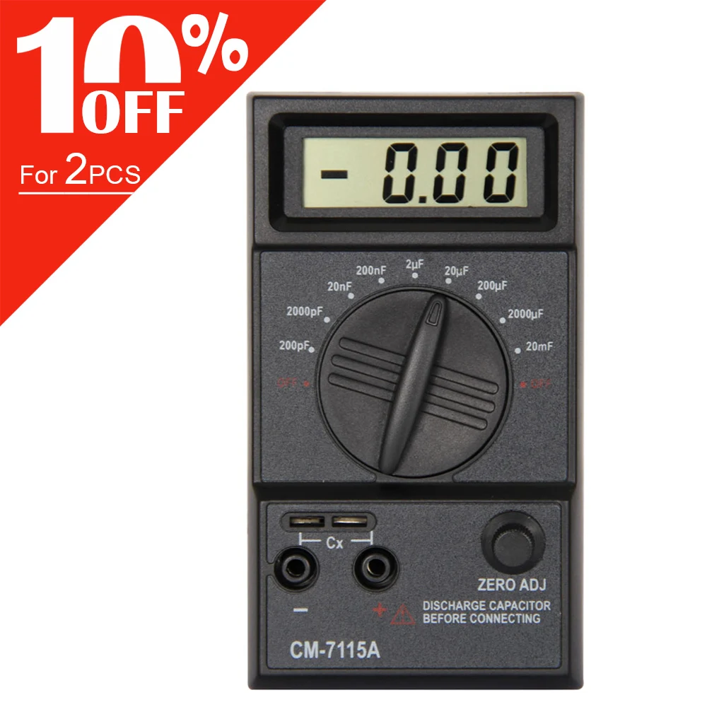 Цифровой мультиметр CM7115A измеритель емкости с ЖК дисплеем двойной склон