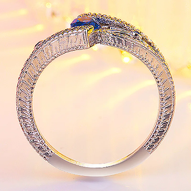 Женское серебряное кольцо с камнями 3 цвета 925|Кольца| |