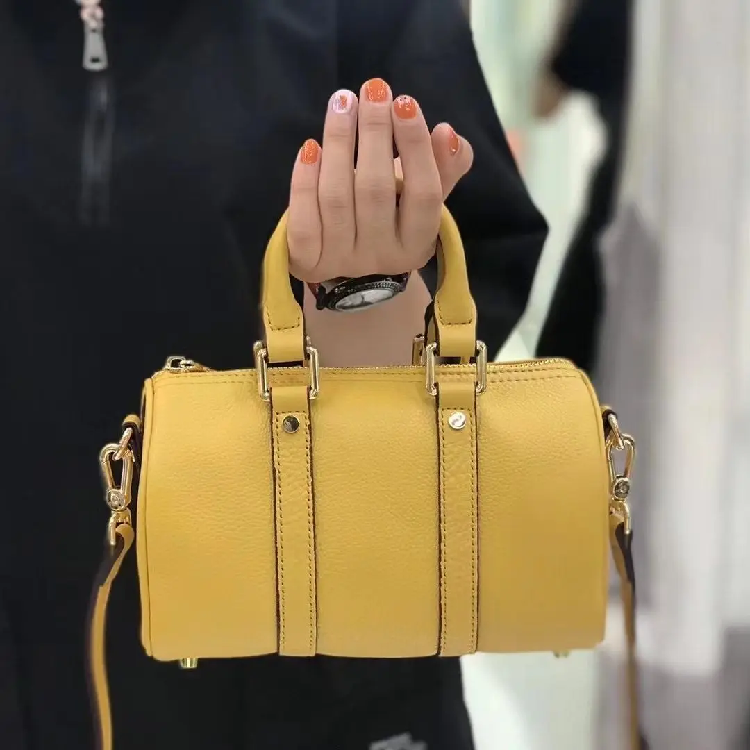 

New Boston Genuine Leather Tote Bag Lady Handbag Bags Women 2021