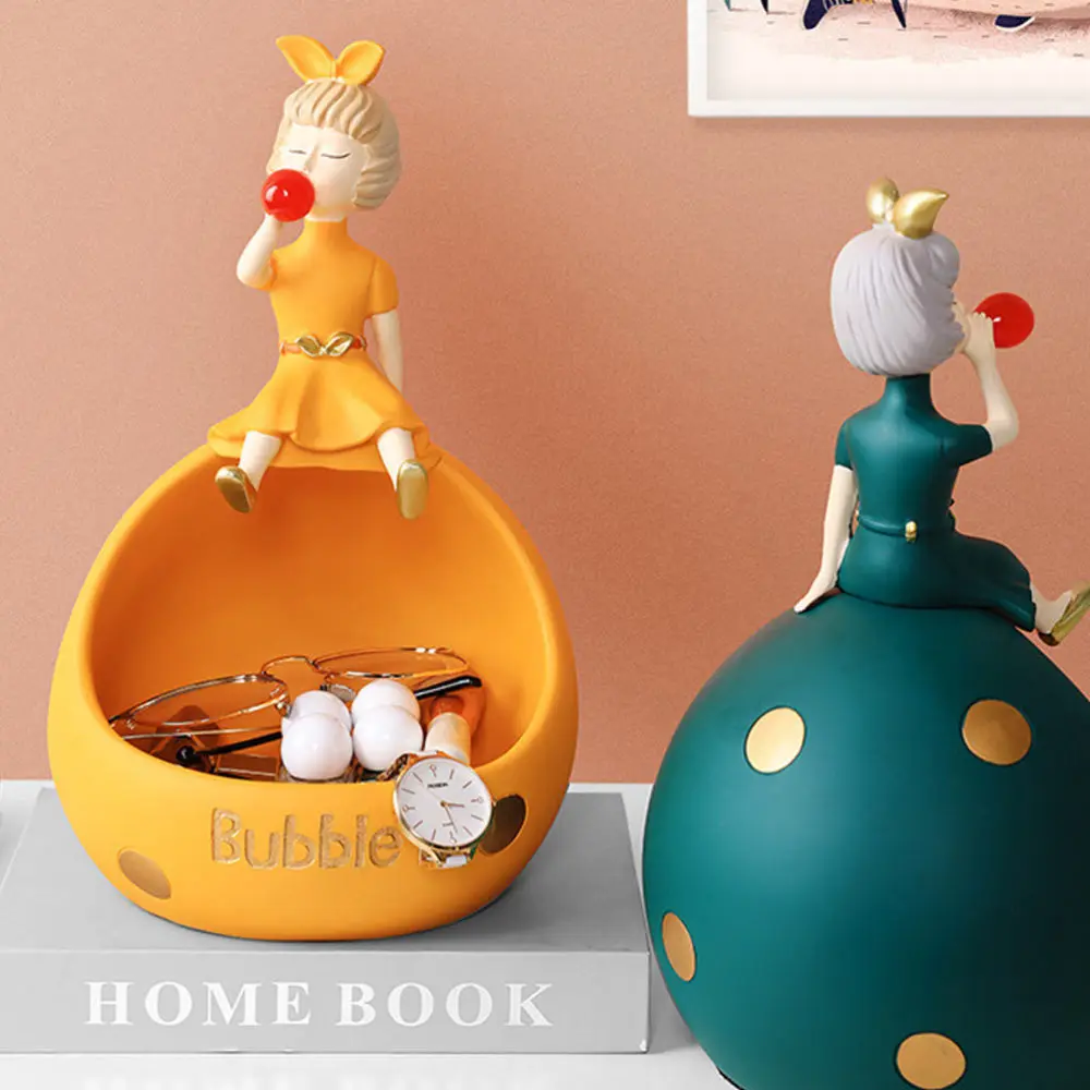 

1Pc Girl Style Storage Adornment Unique Storage Ornament for Home (Green)