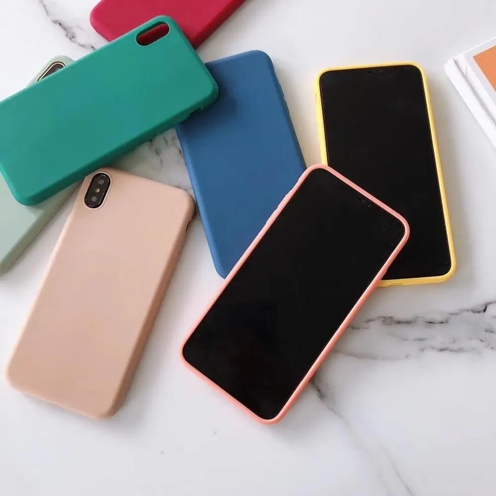 Чехол для телефона яркого цвета Apple iPhone X XR 11 Pro XS Max чехол 8 7 6S 6 милые мягкие