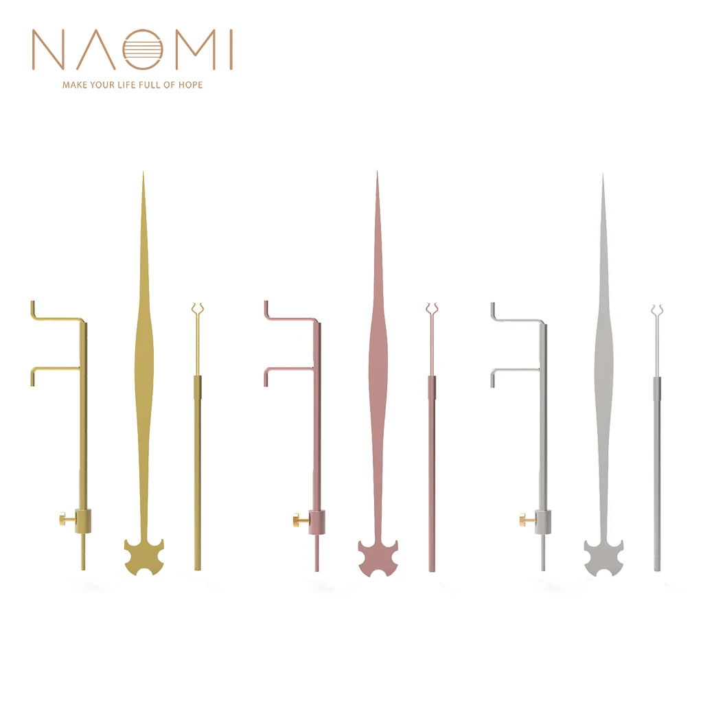 NAOMI 3pcs/1set Cello Sound Post Tools Soundpost Setters/Retrievers/Gauges Stainless Steel Material For Cello DIY Luthier Tool