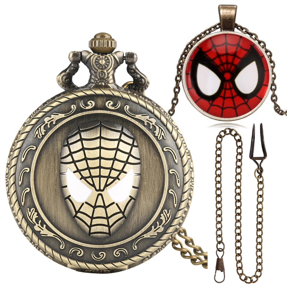 Exquisite Gift Set Fashion Sport Wrist Watch Alloy Case Quartz Pocket Watch Necklace Pendant for Friend