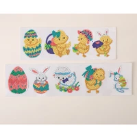 new arrival 9cs chicken pattern 5d diamond painting stickers diamond mosaic embroidery cross stitch cup book phone decor gift