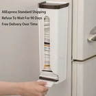 Портативный кухонный Органайзер ATUCOHO Store бытовые стеллажи для хранения, пластиковая коробка для хранения, настенная Подвеска для мусора в ванной, стойки для сумок