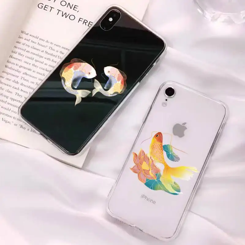 

Koi Fish Phone Case for iphone 13 11 12 pro XS MAX 8 7 6 6S Plus X 5S SE 2020 XR case