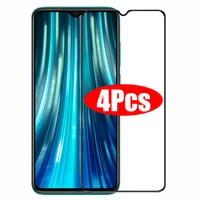 4pcs full cover tempered glass for xiaomi redmi note 7 8 9 10 pro 8a 9a glass screen protector for poco x3 nfc m3 pro f3 glass