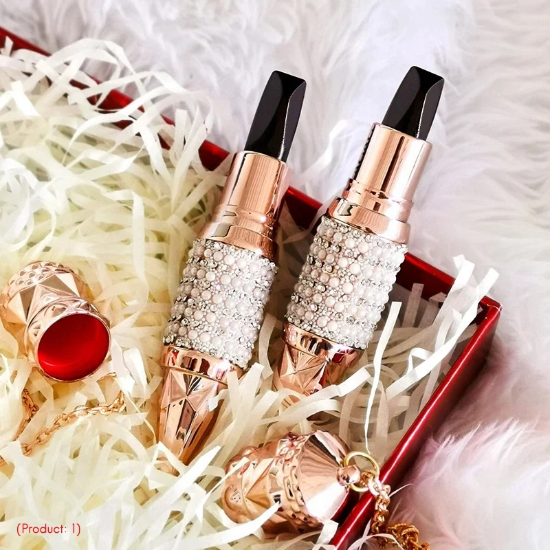 Блестящая Алмазная помада AGAG роскошный дизайн с ожерельем трехцветная