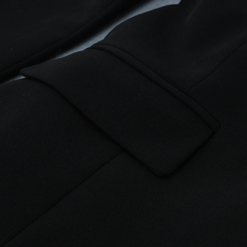 INDRESSME зима новые модные женские Сексуальные Платья офисные женские комплекты из двух предметов блейзер с длинным рукавом Топ и расклешенные брюки костюмы