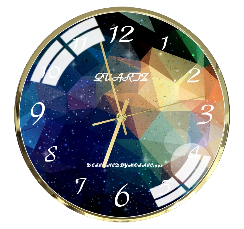 Настенные часы INS большие современные металлические золотые креативные домашние