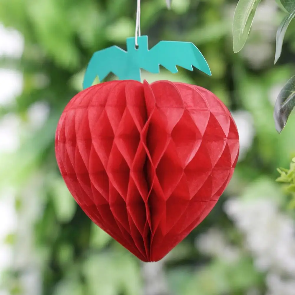 5 шт. подвесные бумажные расчески клубника сделай сам фруктовая Праздничная