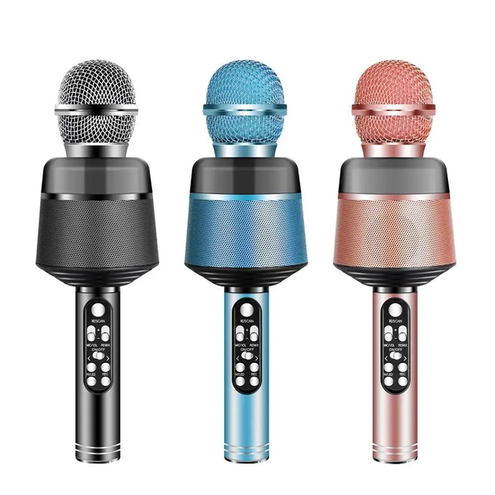Q008 Draadloze Usb Microfoon Профессиональный конденсатор караоке микрофон Bluetooth подставка