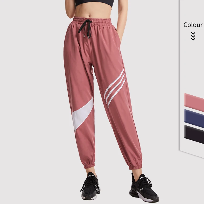 Брюки спортивные женские с широкими штанинами мягкие джоггеры высокой талией