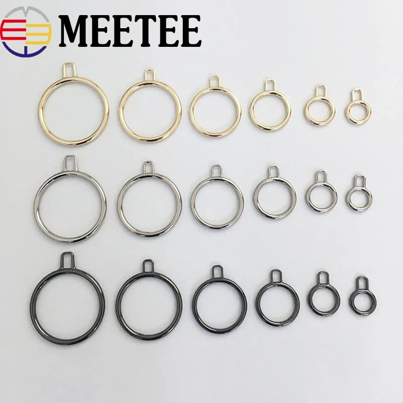 Meetee 10 шт. новое уплотнительное кольцо металлические съемники молнии наборы для