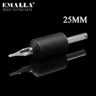 EMALLA 20 шткор. 25 мм Одноразовые RFDT тату-ручки с прозрачными длинными наконечниками круглая тату-трубка для тату-иглы