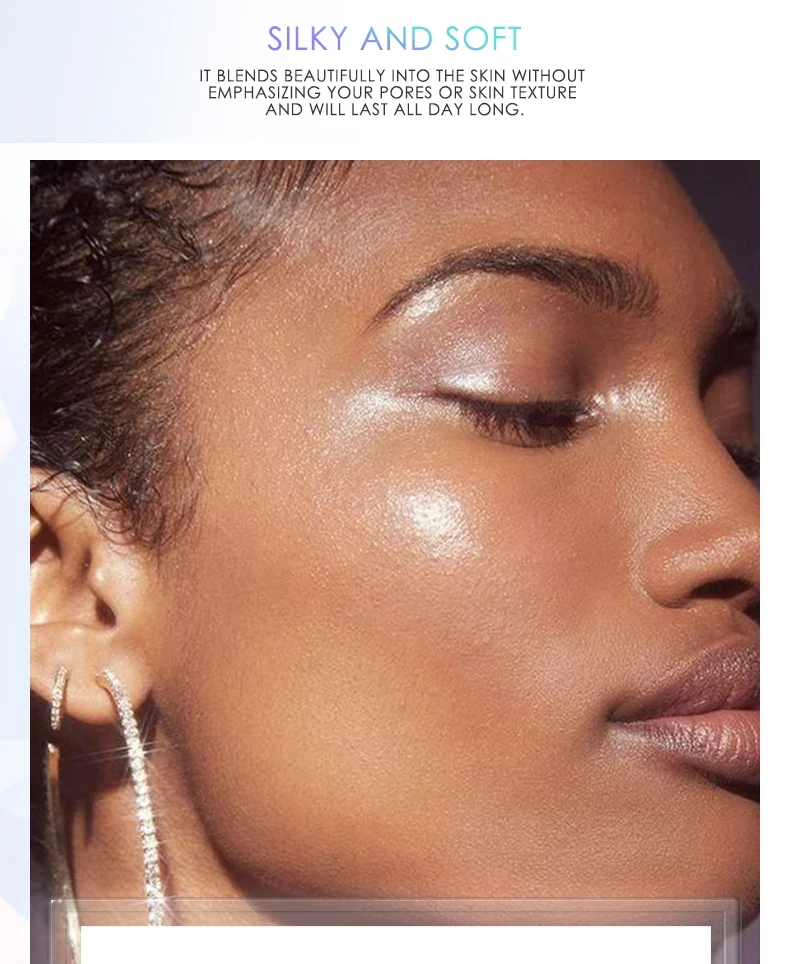 FOCALLURE Блестящий Хайлайтер с бриллиантами ультра-тонкий Блестящий Сияющий макияж палитра для лица хайлайтер пудра