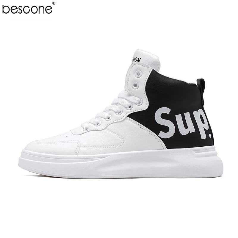 BESCONE/модные мужские высокие кроссовки классическая удобная повседневная обувь