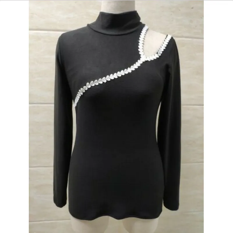 Элегантные женские рубашки модная облегающая толстовка с открытыми плечами