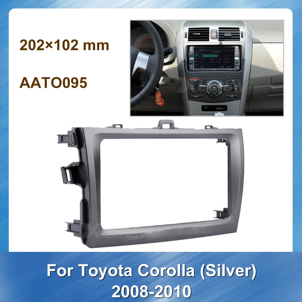 

Car Dash Radio Frame for Toyota Corolla 2007-2013 Facia Panel Trim Radio Installation Interior Parts Panel car DVD frame 2 din