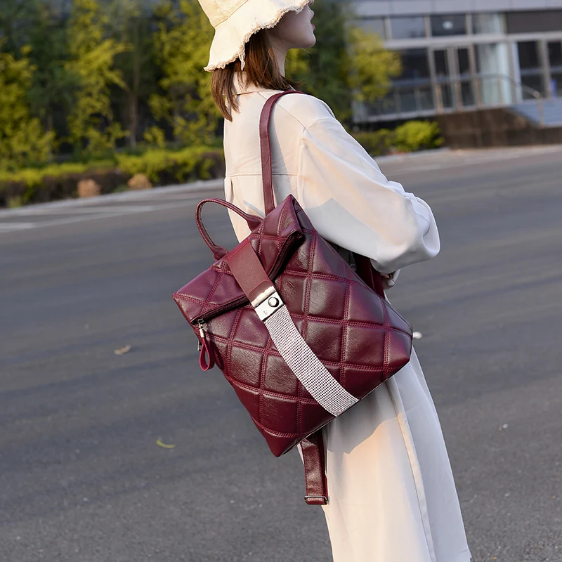 Женские рюкзаки в стиле ретро многофункциональные сумки на плечо модные