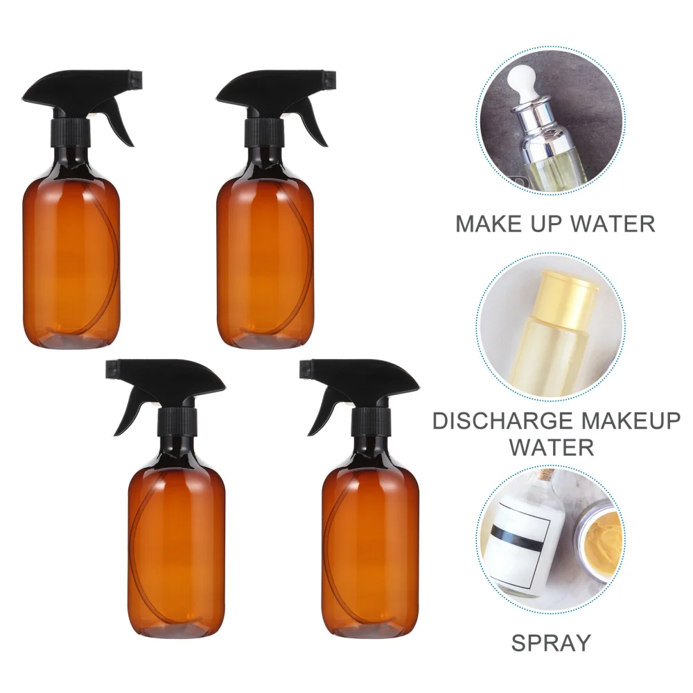 

4pcs 500ml Empty Bottle Essential Oil Liquid Sprayer Refillable Bottles