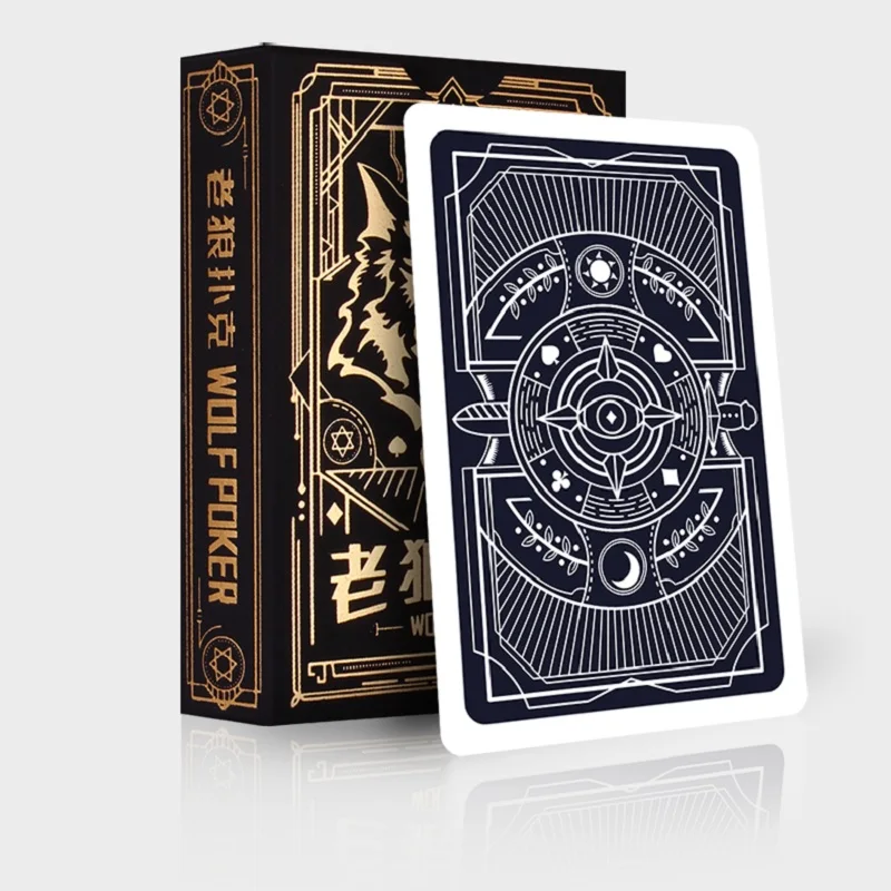 black back 54 шт./компл. бумага оборотни настольную игру и игральных карт покерные карты палуба красивый подарок коллекция покер - Цвет: black back