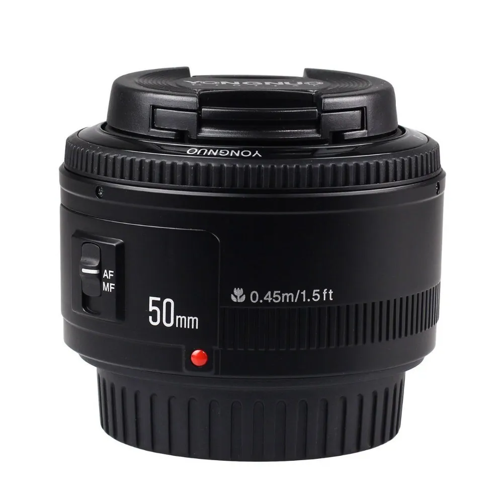 Оригинальный объектив YONGNUO YN50 мм 50 F1.8 камеры для Canon EOS DSLR камера s 60D 70D 5D2 5D3 600d Nikon DLSR