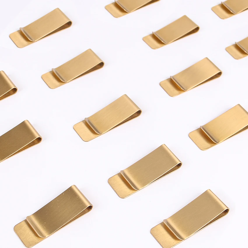 1 шт. Высокое Качество Латунный металлический зажим для денег модный простой