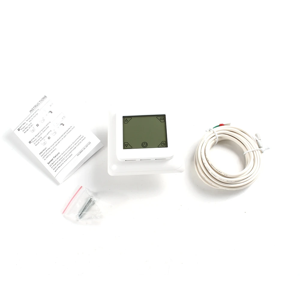 

AC 220V 16A Temperature Controller Digital Thermostat Control Electric Floor Heating Cable Room Warm Heater Home Auto Instrument