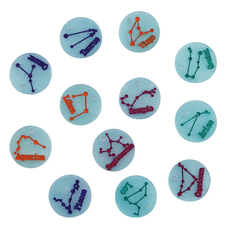 12 созвездий круглые бирки силиконовая форма для восковых планшетов