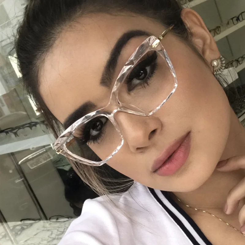 Модные квадратные женские оптические прозрачные очки для компьютера