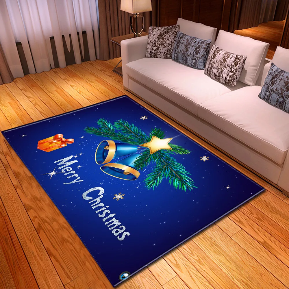 Дверной коврик с рождественской колокольчикой ковер для комнаты нескользящий